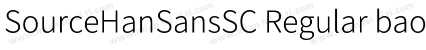 SourceHanSansSC Regular baotucuheit字体转换